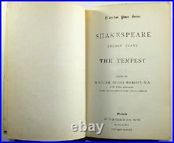 Antique SHAKESPEARE Select plays Books edited by W. A. Wright Inc Macbeth x 14