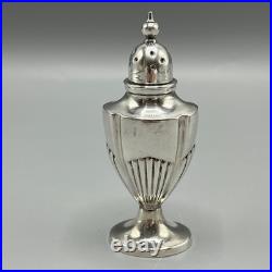 Antique Silver Plated Cruet Set Gadrooned Mustard Salt Pepper English EPNS Vtg