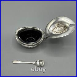 Antique Silver Plated Cruet Set Gadrooned Mustard Salt Pepper English EPNS Vtg