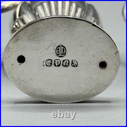 Antique Silver Plated Cruet Set Gadrooned Mustard Salt Pepper English EPNS Vtg