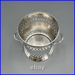 Antique Silver Plated Wine Bottle Holder Coaster Syphon Stand English Vintage