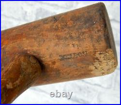 Antique Slazenger London Vintage Wooden Croquet Mallet England English #C