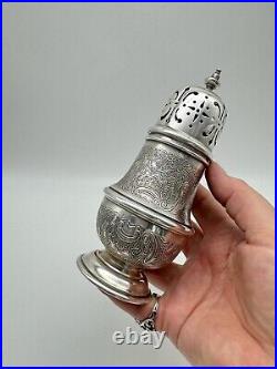 Antique Style Vintage English Edwardian Silver Plate Sugar Castor Muffineer