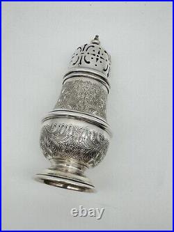 Antique Style Vintage English Edwardian Silver Plate Sugar Castor Muffineer