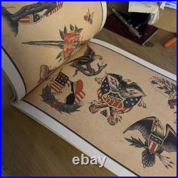 Antique Tattoo Flash by Prof Eddie Poferl Vintage Book Tattooing