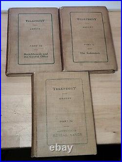 Antique Telephony Arthur Abbott Complete Set Of All 6 Books/Parts 1900s