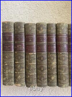 Antique The Complete Set Of William Shakespeare Set Of 12 1872 Vintage RARE SET