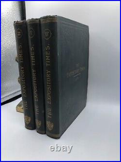 Antique The Expository Times Volume 3 4 & 15 VG HC Years 1891 1904