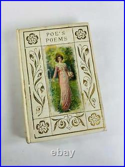 Antique Victorian Edgar Allan Poe vintage small book of poetry Poe's Poems 1902