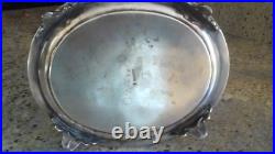 Antique Vintage 1890 English Sheffield Silver Biscuit Box With 1972 Appraisal