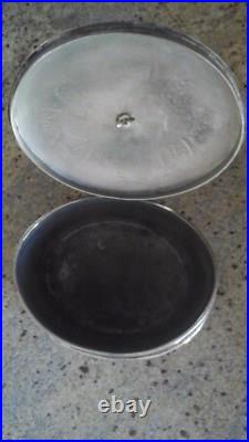 Antique Vintage 1890 English Sheffield Silver Biscuit Box With 1972 Appraisal