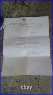 Antique Vintage 1890 English Sheffield Silver Biscuit Box With 1972 Appraisal