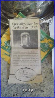 Antique Vintage 1890 English Sheffield Silver Biscuit Box With 1972 Appraisal