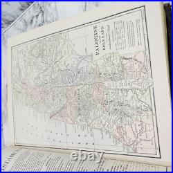 Antique Vintage 1892 Pronouncing Parallel Family Holy Bible KJ & Revised