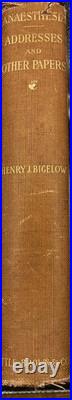 Antique Vintage 1900 Book Surgical Anesthesia by Henry Jacob Bigelow A. M, M. D