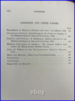 Antique Vintage 1900 Book Surgical Anesthesia by Henry Jacob Bigelow A. M, M. D