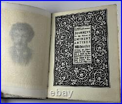 Antique Vintage 1902 Book WHISTLER Author Elbert Hubbard Deckle Edges Roycroft