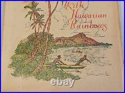 Antique Vintage 1923 Book WITH HAWAIIAN RAINBOWS Poetry Verse J. A. Combs