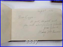 Antique Vintage Autograph Albums Lot 1870s To 1940s Victorian Memory Books
