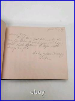 Antique Vintage Autograph Albums Lot 1870s To 1940s Victorian Memory Books