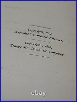 Antique Vintage Book Archibald Campbell Knowles The Belief And Worship Of The