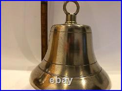 Antique Vintage Cast Brass Electric Door Bell, mid 1930's from a private school