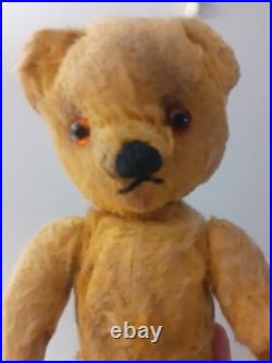 Antique Vintage Chad Valley English Jointed Loved Traditional Teddy Bear Fred