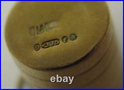 Antique Vintage English 9K Yellow Gold 375 Charm Champagne Ice Bucket