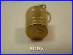 Antique Vintage English 9K Yellow Gold 375 Charm Champagne Ice Bucket