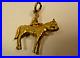 Antique Vintage English 9K Yellow Gold 375 Charm Lady Godiva Woman on Horse 3D