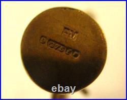 Antique Vintage English 9K Yellow Gold 375 Jewish Menorah Charm