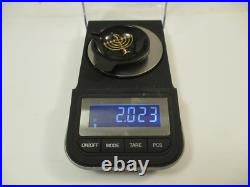 Antique Vintage English 9K Yellow Gold 375 Jewish Menorah Charm