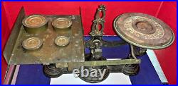 Antique/Vintage English Avery Scale No. 2 Rectangle & Round Trays AS IS