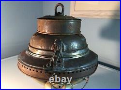 Antique Vintage English BULPITT & SONS Nautical MARITIME TRAWLER SHIP LANTERN