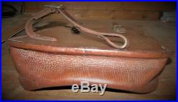 Antique/Vintage English Brown Leather Large Saddle Bag F. Tothill