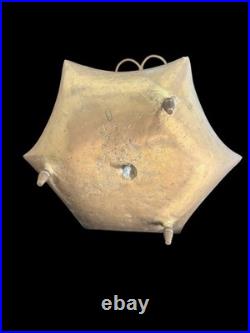 Antique Vintage English Embossed Brass Art Deco Umbrella Cane Stand