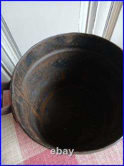 Antique Vintage English Handled Galvanized Metal Well Water Bucket Farm Decor