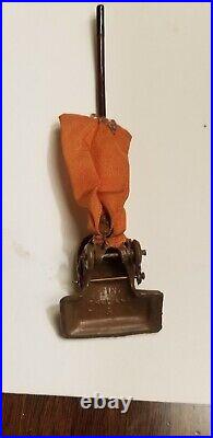 Antique Vintage English Metal And Fabric Dollhouse Miniature Vacuum Cleaner