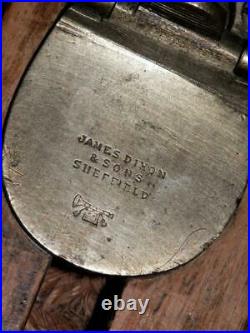 Antique/Vintage English Oak Game Carrier Brass Plate (By James Dixon & Sons)