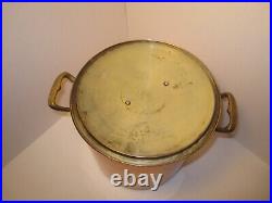 Antique Vintage French English COPPER STOCK Soup POT 8 inches high GRT COND