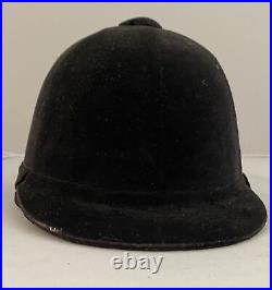 Antique/Vintage Horse-Riding Hat LINCOLN BENNET & CO Black-Brown Velvet 20x17 cm