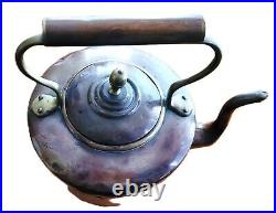 Antique Vintage Late 19th Century Copper English Tea Kettle 7.5 X 11.5