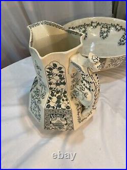 Antique/Vintage/Late/Mayers Bowl and Pitcher Set English circa 1800's