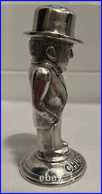 Antique Vintage Old ENGLISH WINSTON CHURCHILL Silverplate Muffineer Sugar Shaker