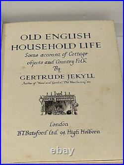 Antique Vintage Old English Household Life Gertrude Jekyll RARE FIRST PRINT 1925