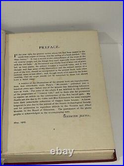 Antique Vintage Old English Household Life Gertrude Jekyll RARE FIRST PRINT 1925