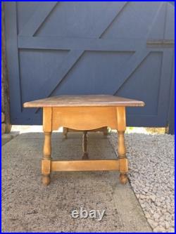 Antique Vintage Pine Coffee Table Drawers Storage farmhouse style table