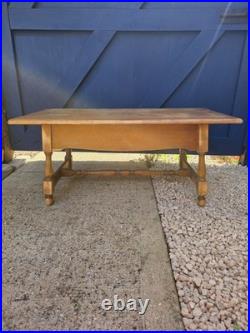 Antique Vintage Pine Coffee Table Drawers Storage farmhouse style table