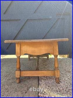 Antique Vintage Pine Coffee Table Drawers Storage farmhouse style table