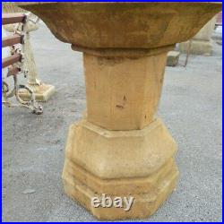 Antique Vintage Reclaimed Carved Stone Font Planter Fountain Garden Rwi5102